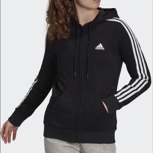 Black Adidas zip up hoodie